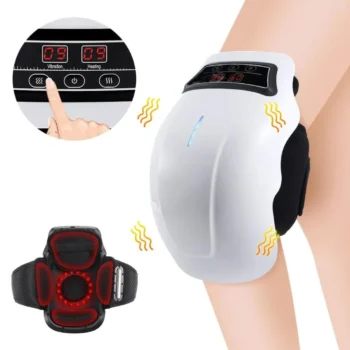 Knee Massager with Heat - Cordless Knee Massager with Multi-Function LED Screen