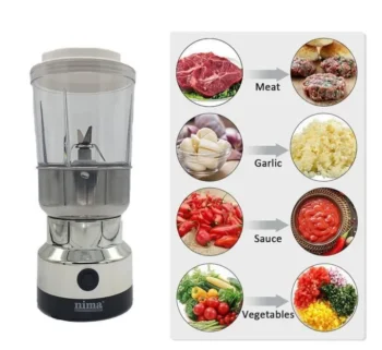 Nima Mini Mixer Grinder With Juicer Double Jar